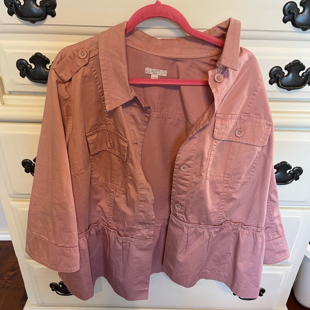 LOFT pink jacket